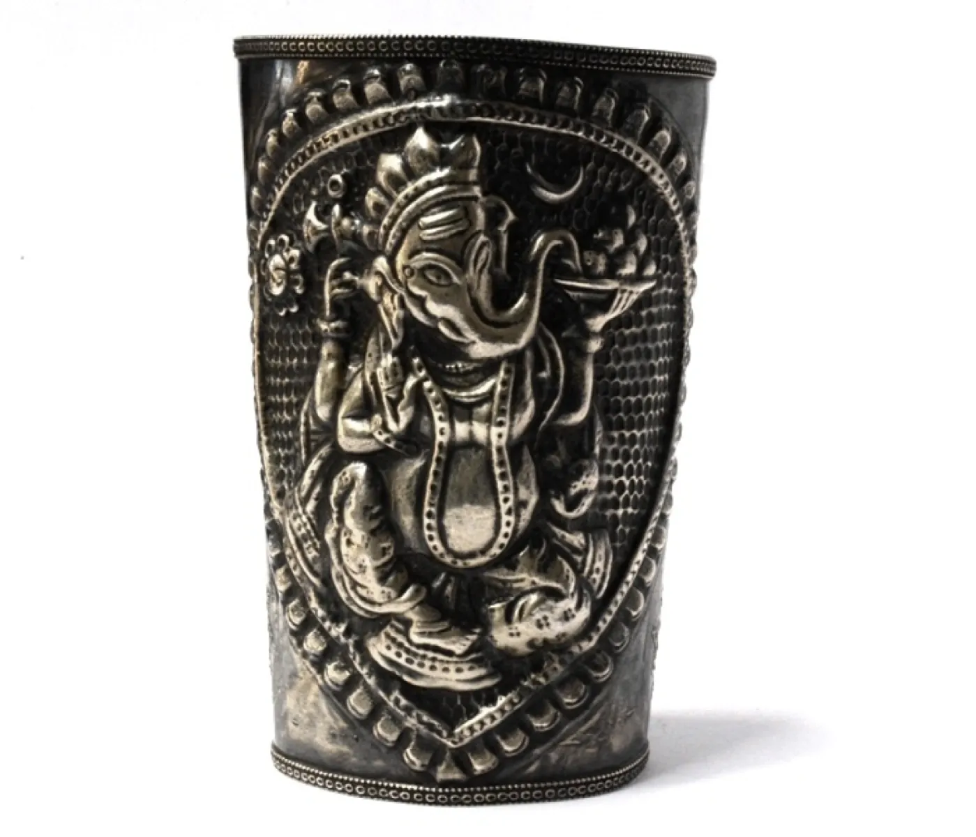 Bratara fixa medalion Ganesha India Argint