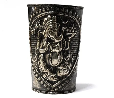 Bratara fixa medalion Ganesha India Argint - 1