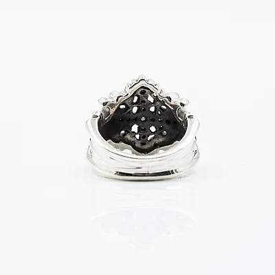 Inel cruce gotica cubic zirconia Argint - 4