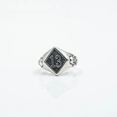 Inel 13 capete de mort Argint - 1