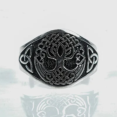 Inel arbore celtic Argint - 1