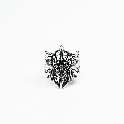 Inel lat doi dragoni Argint - 1