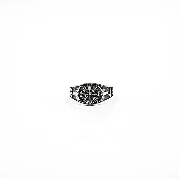 Inel Vegvisir vultur Argint