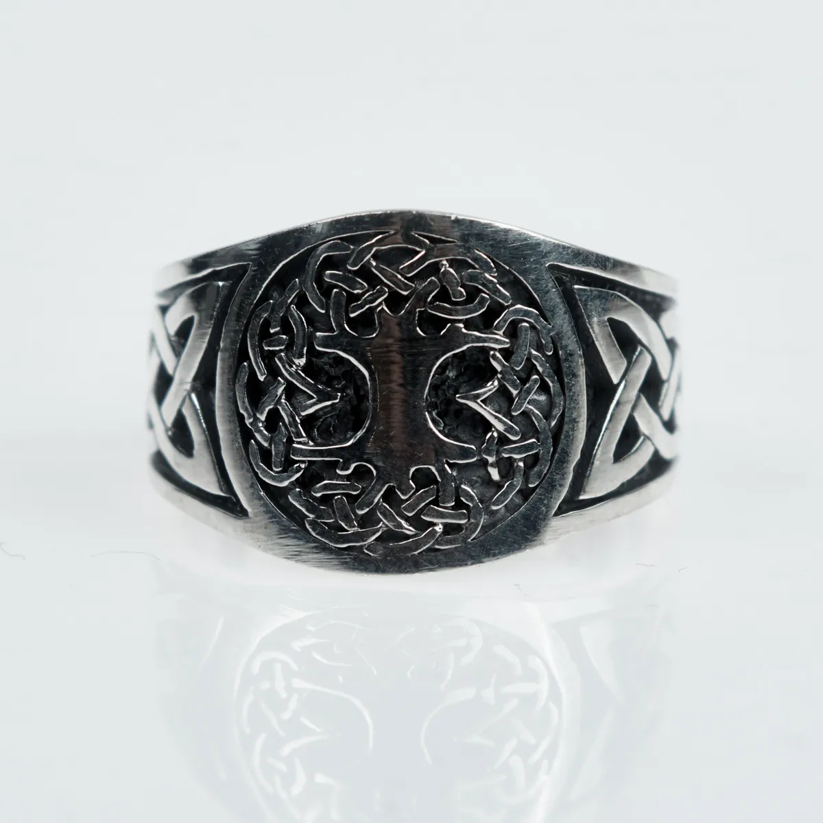 Inel Yggdrasil Triquetra l Argint