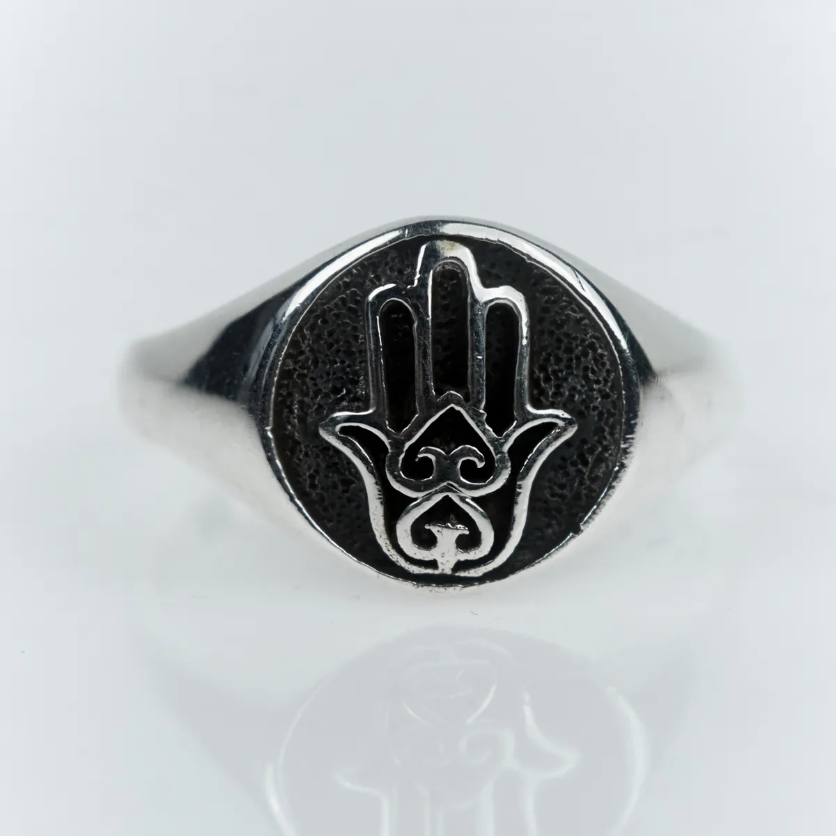 Inel mana Hamsa Argint