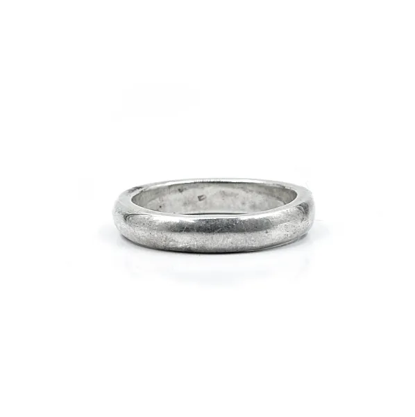 Verigheta simpla bombata 6.2mm Argint