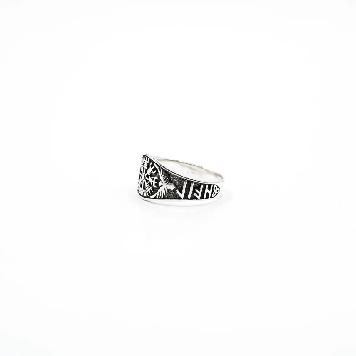 Inel Vegvisir vultur Argint