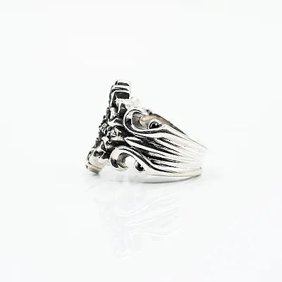 Inel cruce gotica cubic zirconia Argint - 5