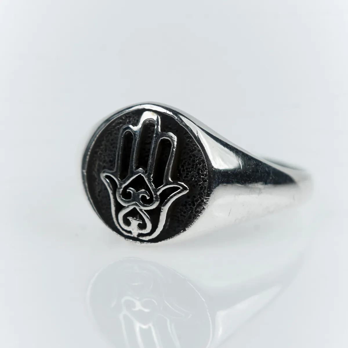 Inel mana Hamsa Argint