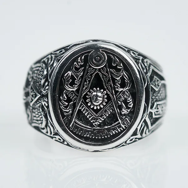 Inel masonic soare Argint