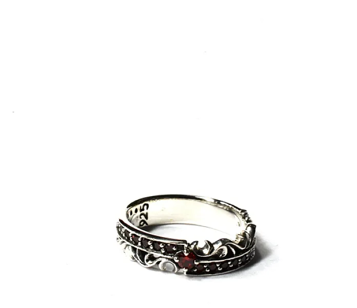 Verigheta broderie mst red Argint