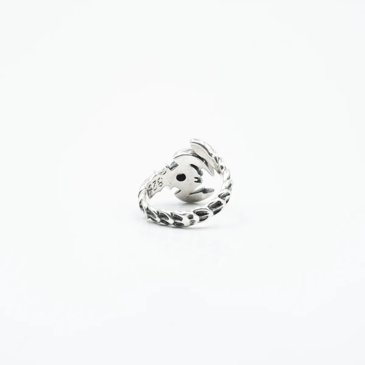 Inel scorpion zirconiu transparent Argint