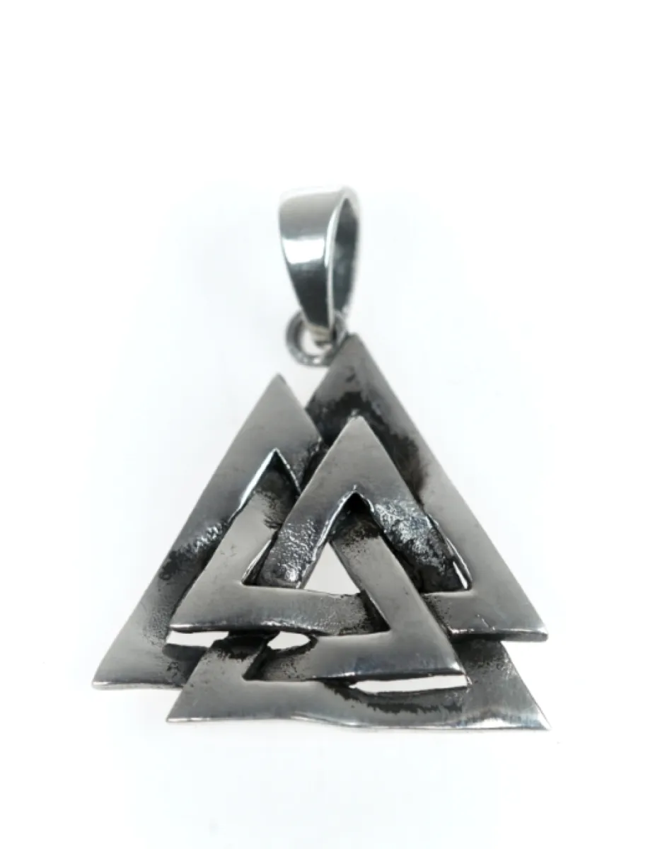 Pandantiv simbol Valknut Argint