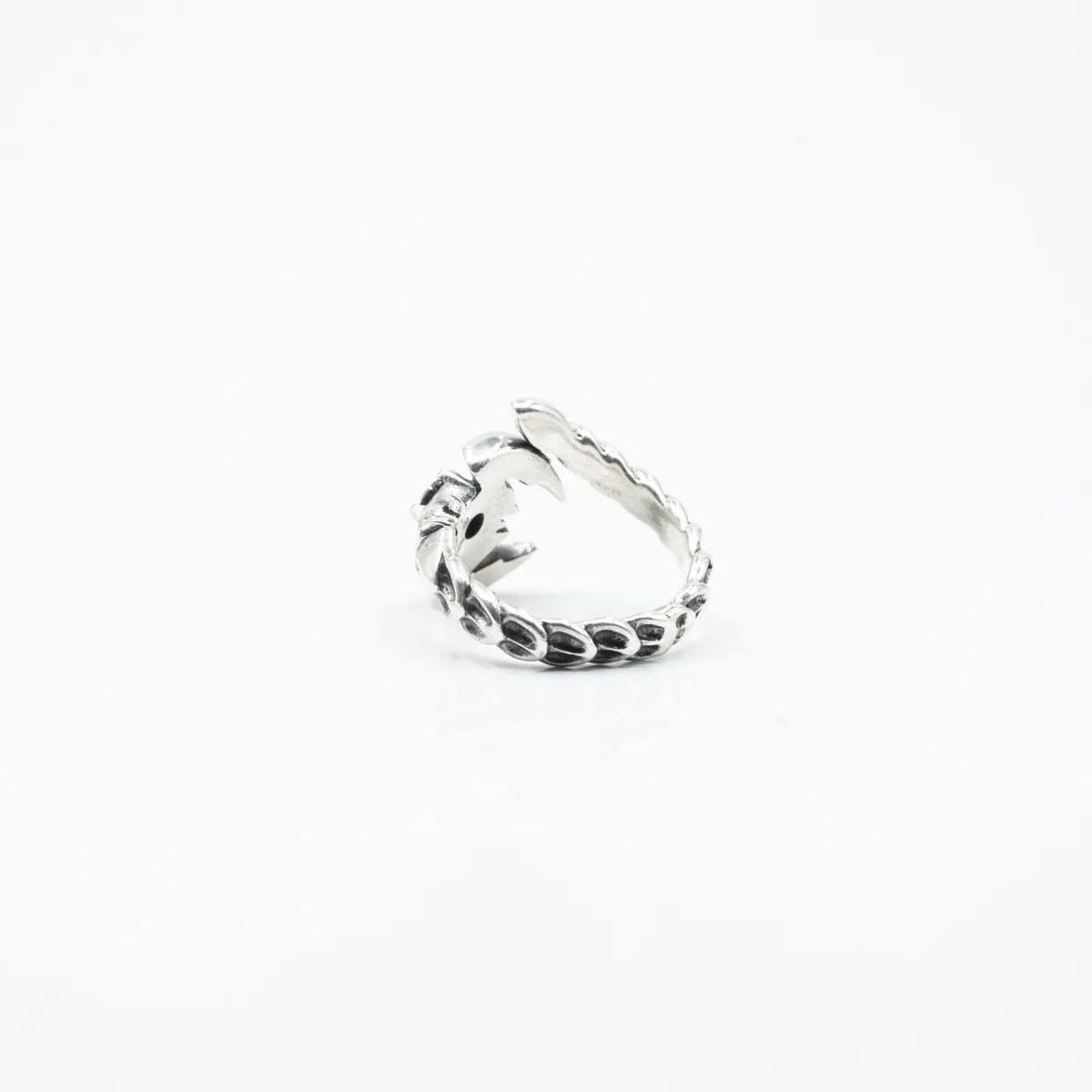 Inel scorpion zirconiu transparent Argint