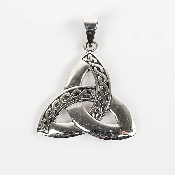 Pandantiv triquetra noduri celtice Argint