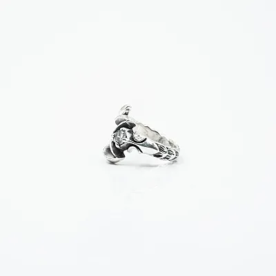 Inel scorpion zirconiu transparent Argint - 5