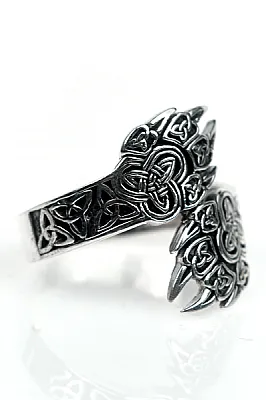 Inel labe de urs triquetra Argint - 2