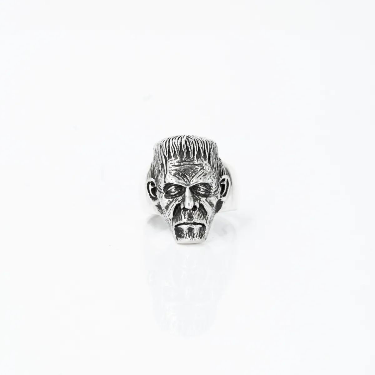 Inel cap Frankenstein Argint
