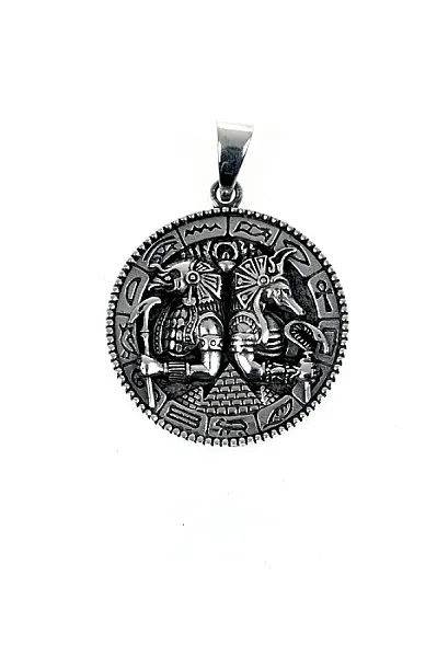 Pandantiv Horus si Anubis Argint