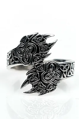 Inel labe de urs triquetra Argint - 1
