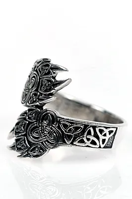 Inel labe de urs triquetra Argint - 4