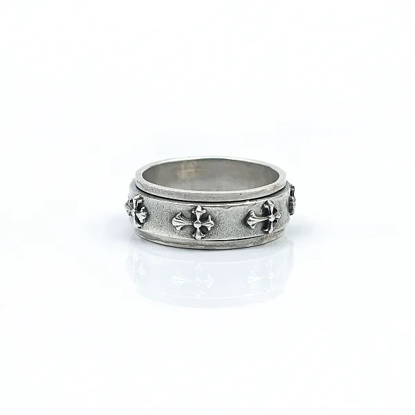 Verigheta antistress cruce lunga Argint