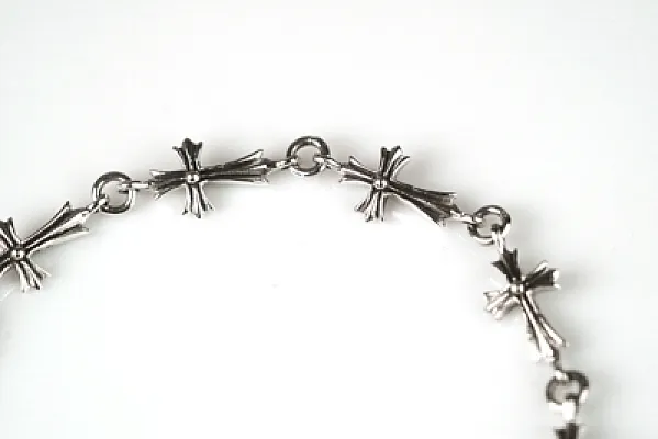 Bratara flexibila cruciulite gotice Argint - 2