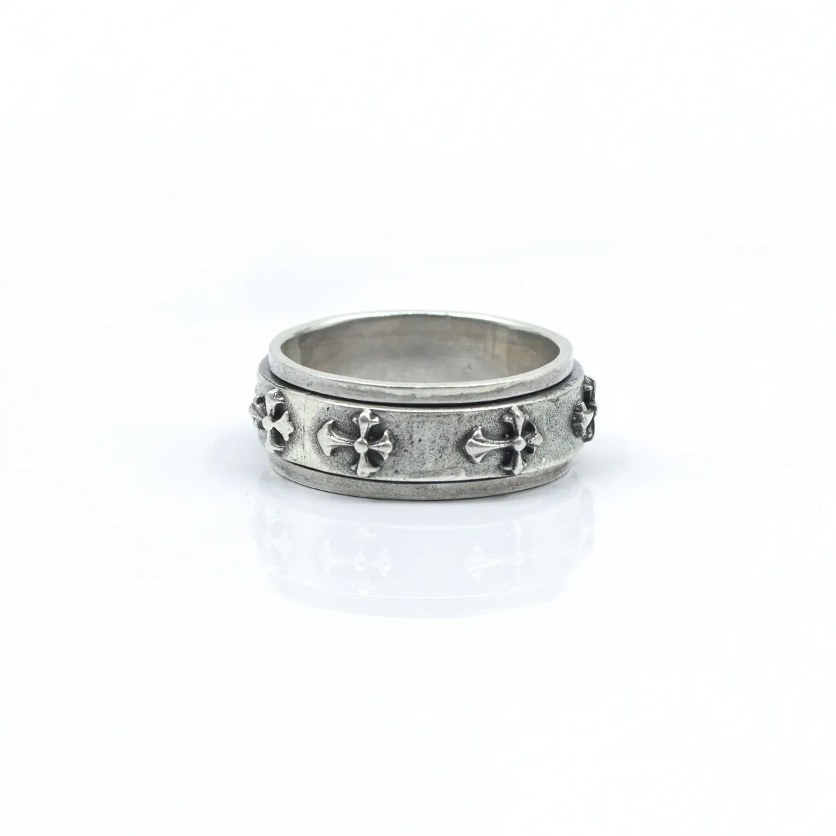 Verigheta antistress cruce lunga Argint