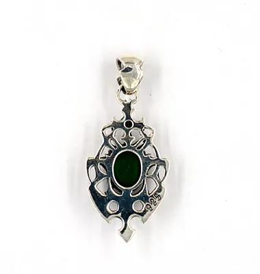 Pandantiv gotic piatra crin Argint - 4