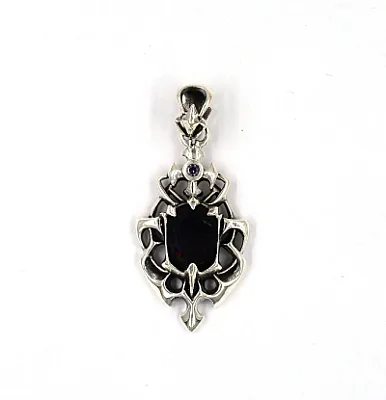 Pandantiv gotic piatra crin Argint - 8