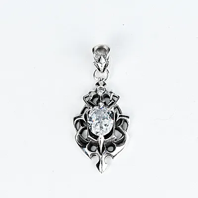 Pandantiv gotic piatra crin Argint - 10