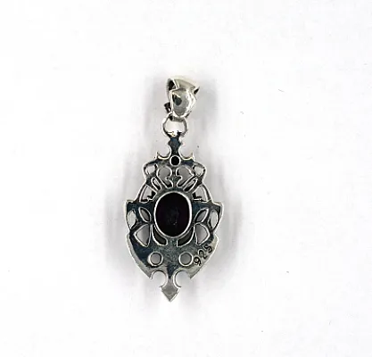 Pandantiv gotic piatra crin Argint - 9