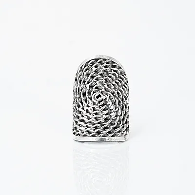 Inel oval plasa India Argint - 1