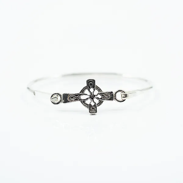 Bratara fixa cruce celtica Argint