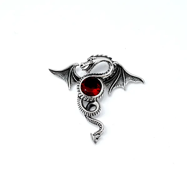 Pandantiv dragon bila de foc Argint