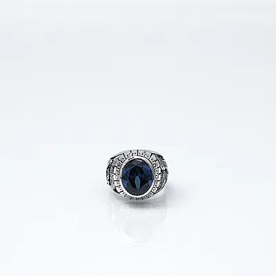 Inel gotic dragon vultur bleu Argint - 1