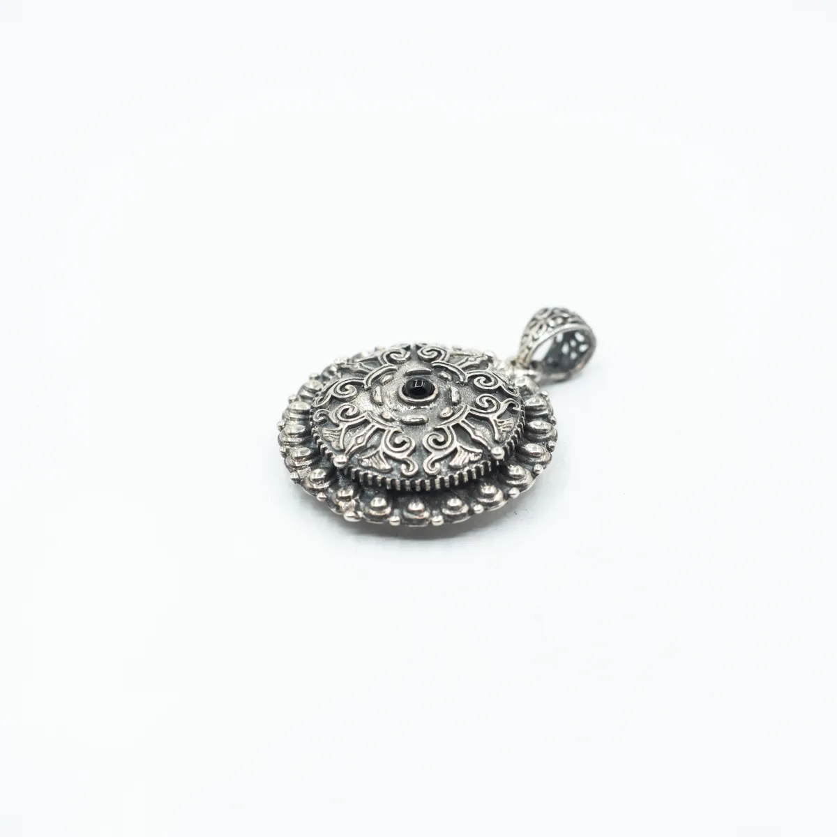 Pandantiv Vajra floare de lotus Argint