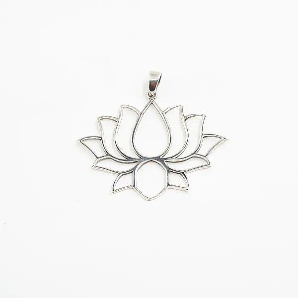 Pandantiv floare de lotus l Argint