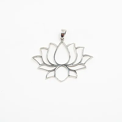 Pandantiv floare de lotus l Argint - 1