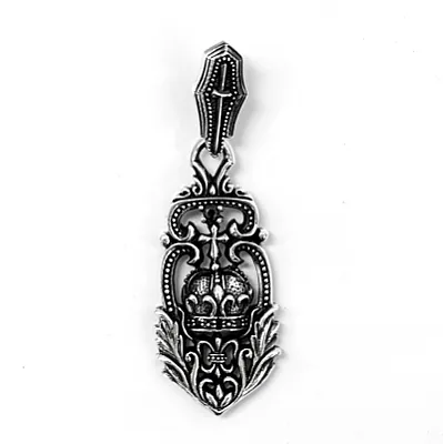 Pandantiv blazon coroana cruce Argint - 1