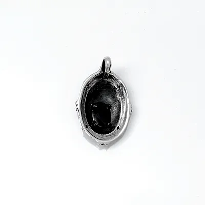 Pandantiv cap de leu onix Argint - 2