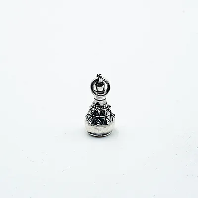 Pandantiv sticluta parfum s romb Argint - 1