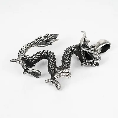 Pandantiv dragon vesel in mers Argint - 3