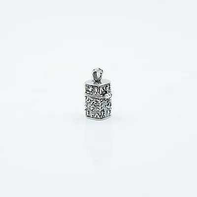 Pandantiv caseta cilindru broderie Argint ASP - 9