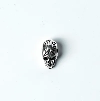 Pandantiv craniu lung decor gotic Argint - 2