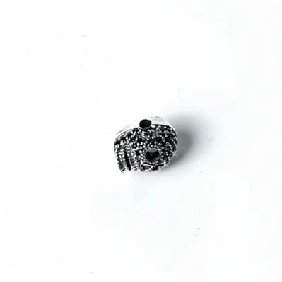 Pandantiv cap de mort c.z Argint - 3