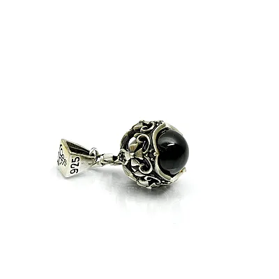 Pandantiv gotic coroana cruciulita bila Argint - 4