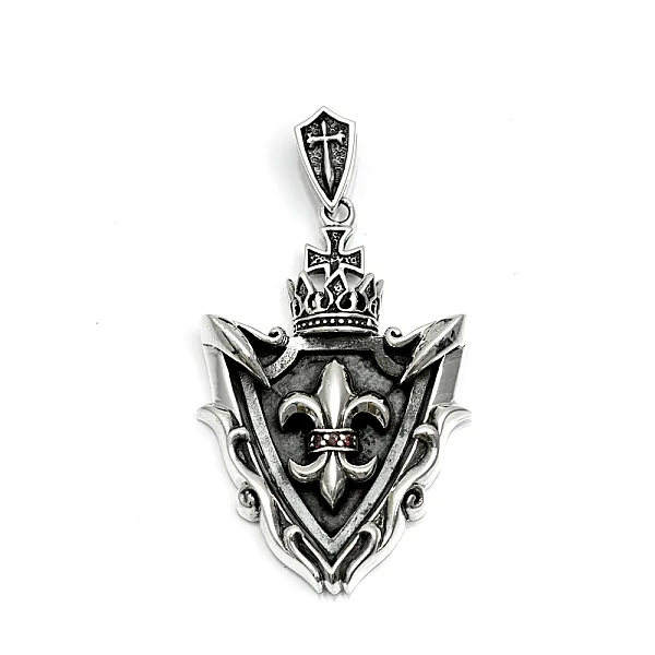 Pandantiv blazon fleur de lys argint Argint