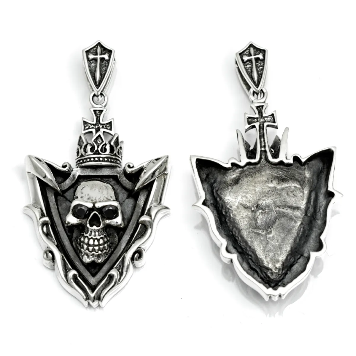 Pandantiv blazon cap de mort argint Argint