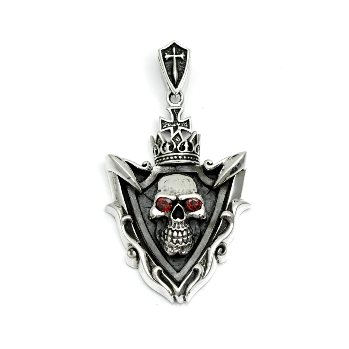 Pandantiv blazon cap de mort argint Argint